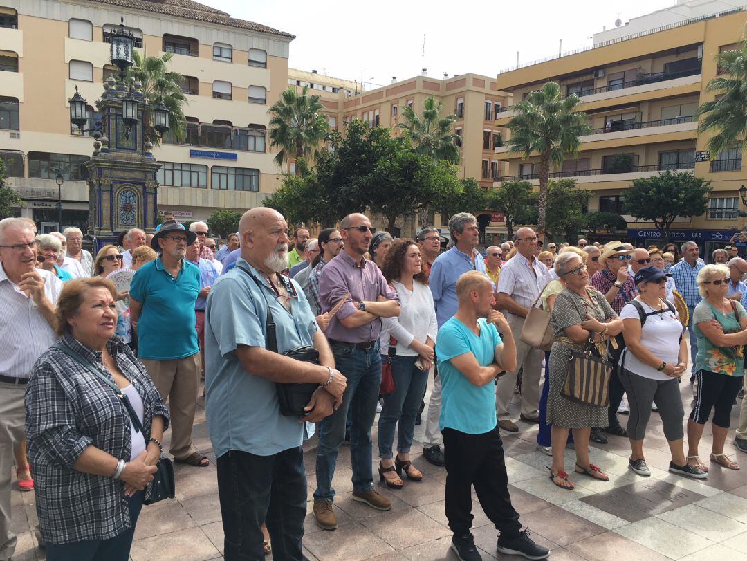 Concentración plaza Alta por las pensiones.