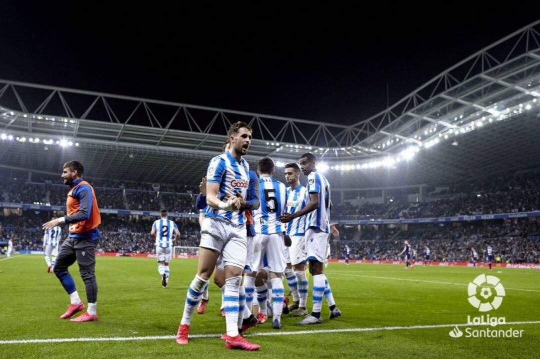 Januzaj celebra el gol del triunfo contra el Valladolid