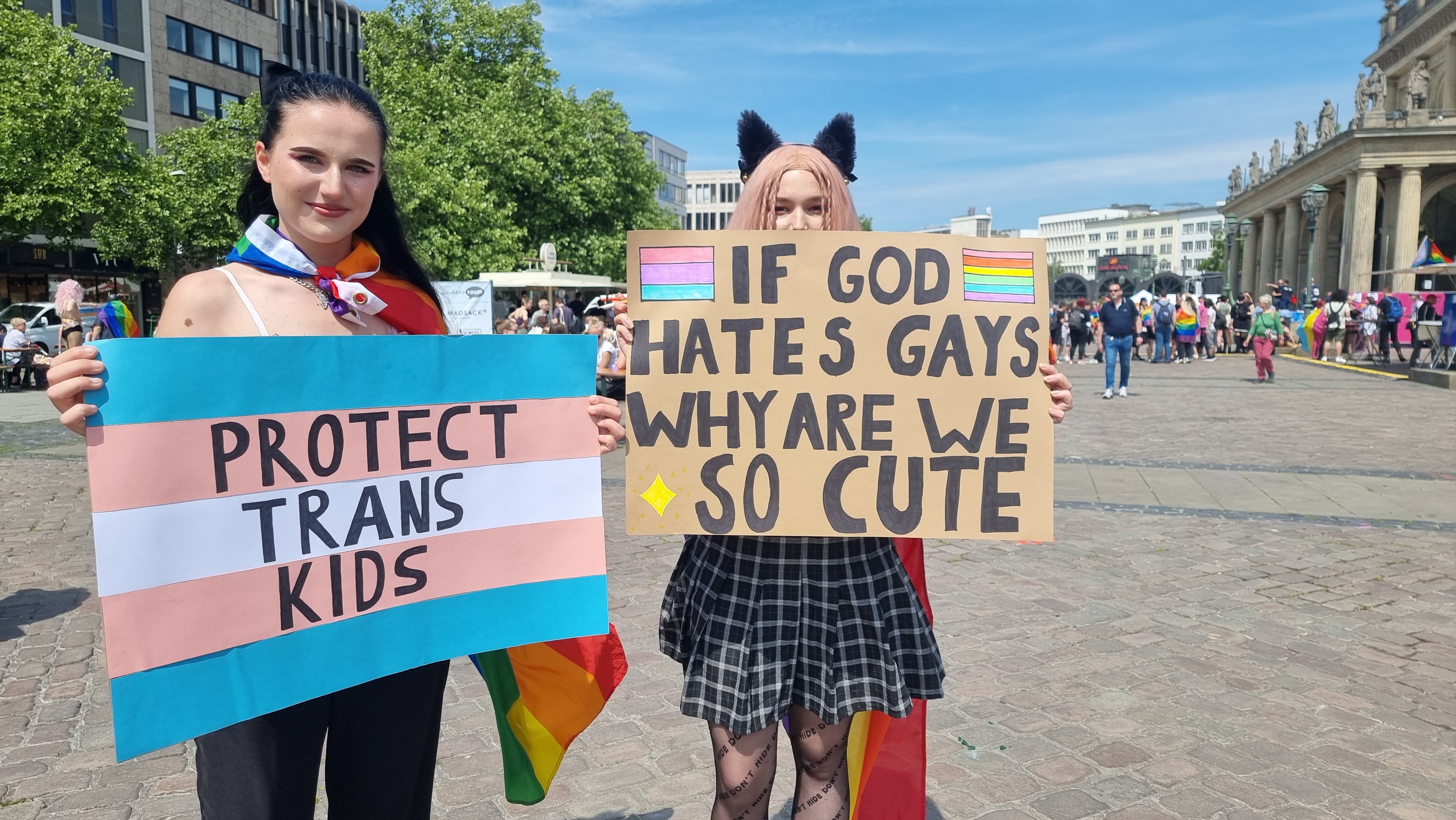 Manifestación LGTBIQ+ en Hanover, junio de 2022