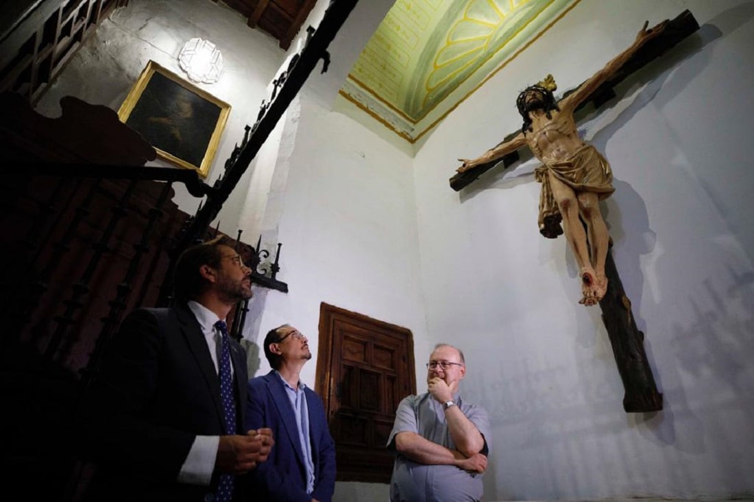 El cristo, en la fase final de su rehabilitación