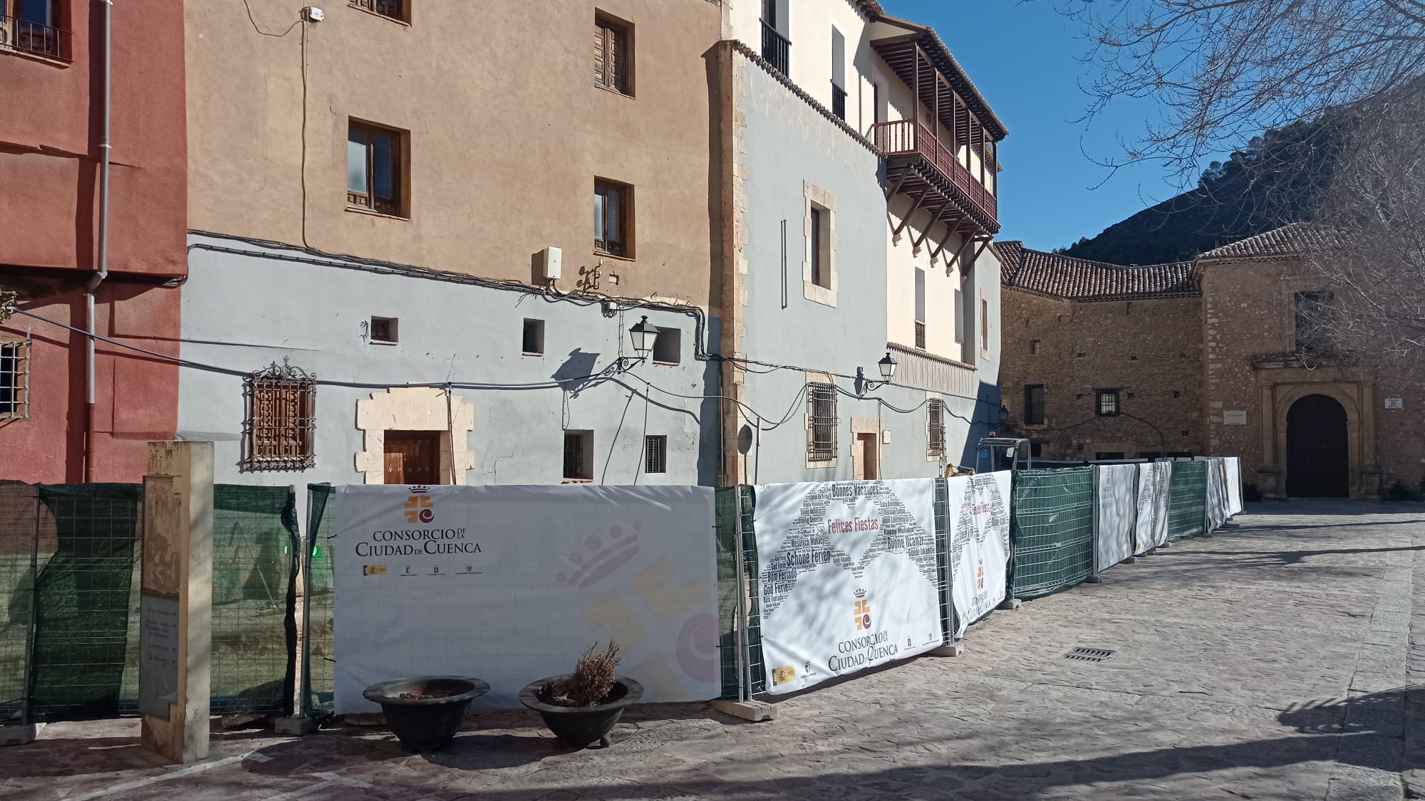 Las obras se están ejecutando en la Plaza de Ronda