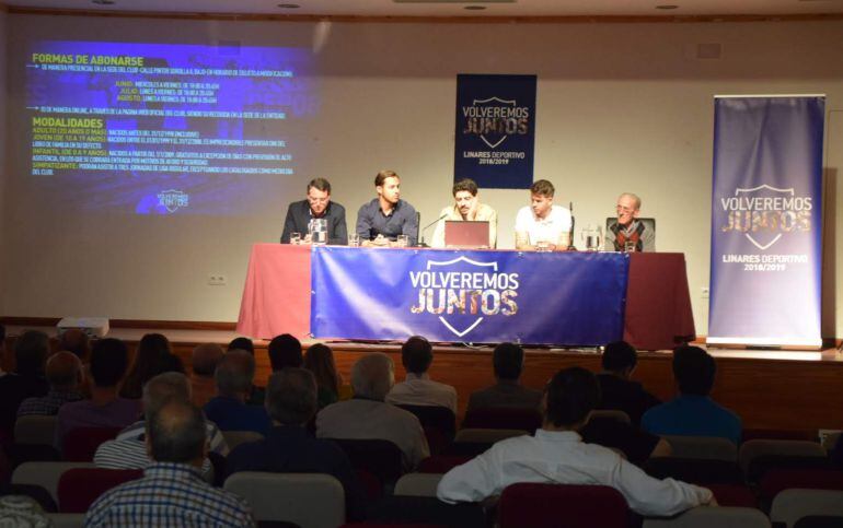 Presentación de la campaña de abonados del Linares Deportivo. 13 de junio de 2018.