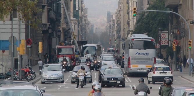 La Via Laietana de Barcelona