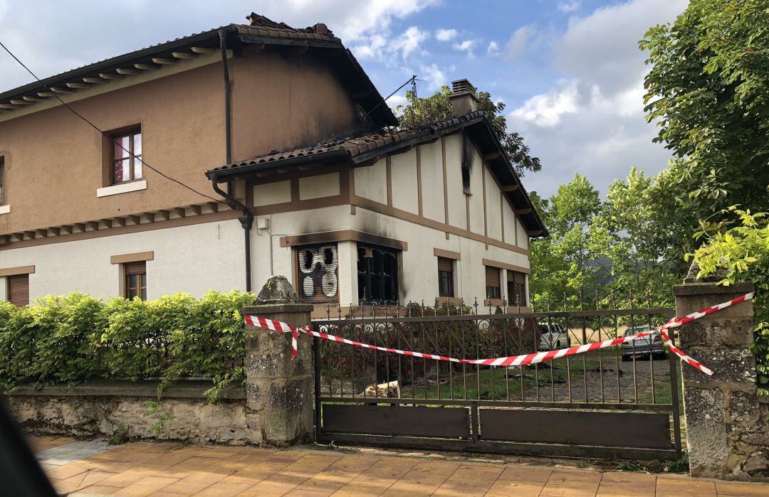 Incendio en la casa de Murgia.