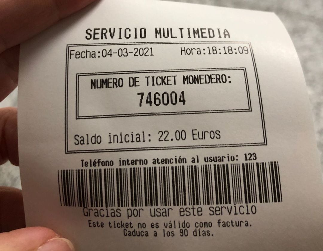 Imagen del precio pagado durante una semana en el Hospital Nuestra Señora de la Candelaria de Tenerife