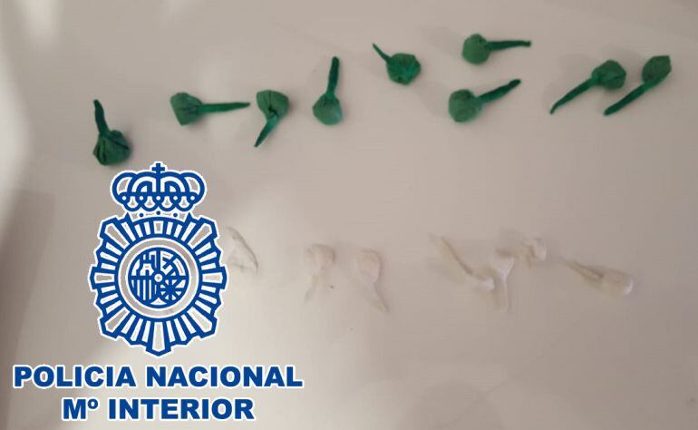 Parte de los estupefacientes incautados en Málaga capital