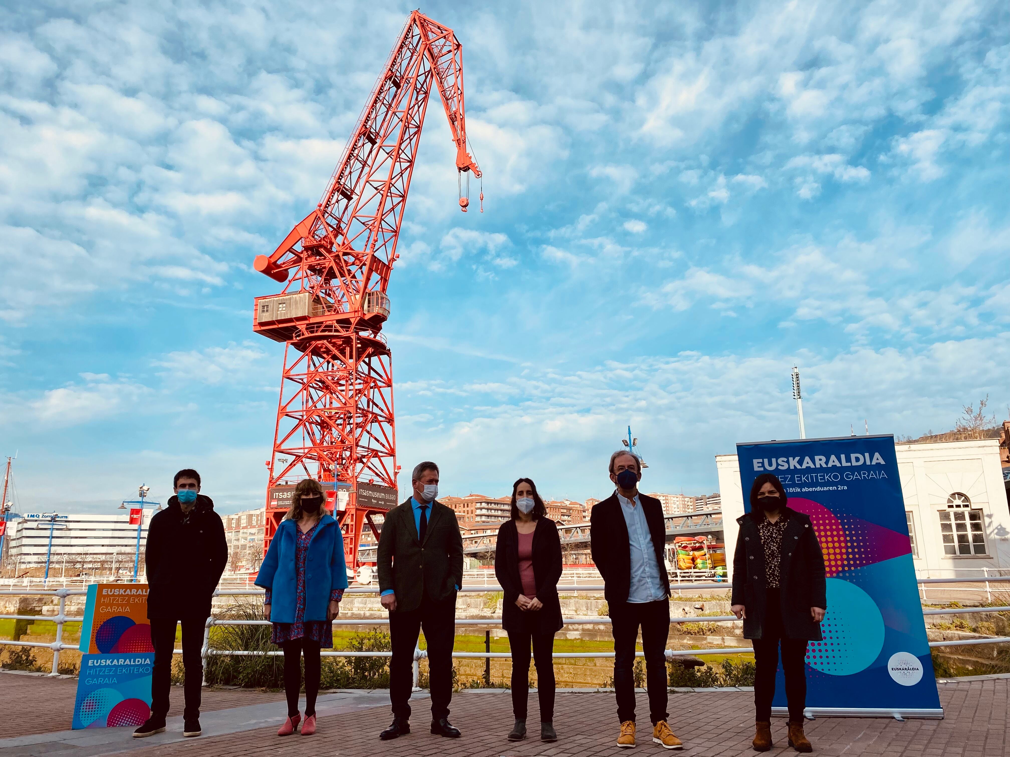 Miembros de la mesa de coordinación de Euskaraldia