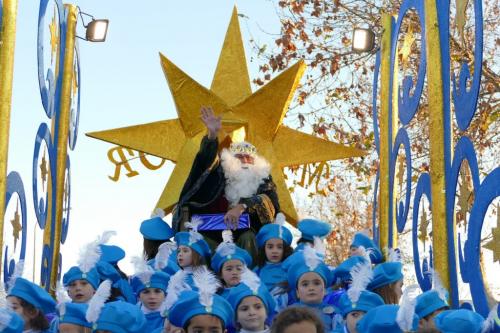 Rey Melchor en la cabalgata de Almendralejo