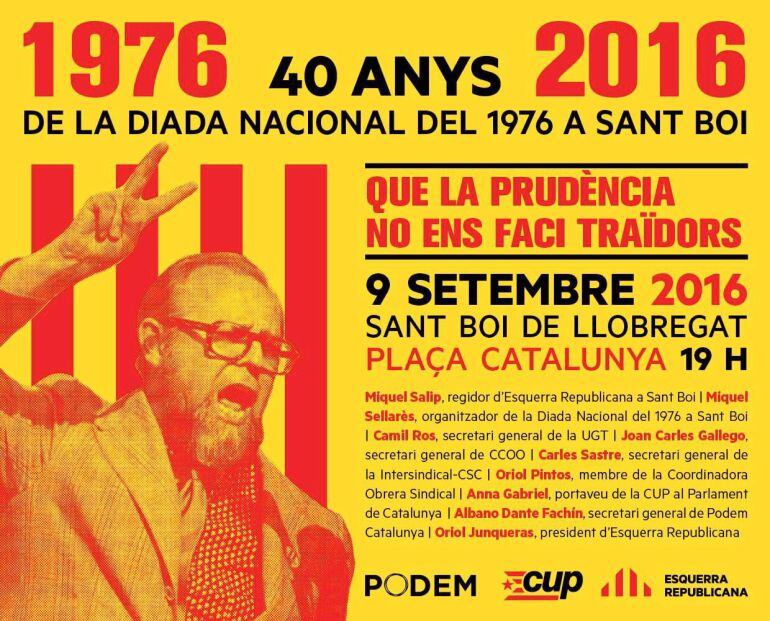 Cartell de l'acte organitzat per la secció local dels republicans a Sant Boi de Llobregat