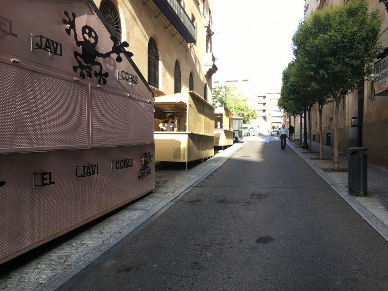 Zona de Rector Lucena con casetas.