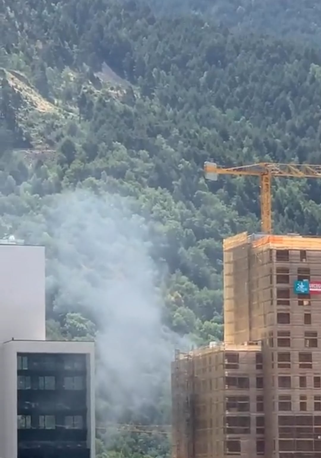 Un moment de l'incendi.