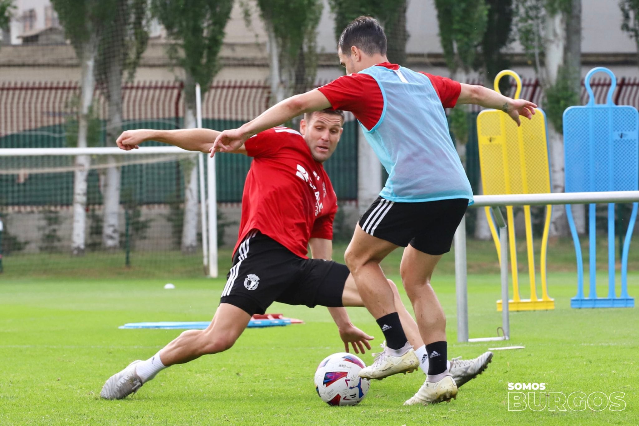 Dani Ojeda en un entrenamiento anterior en La Deportiva. / Foto: BCF