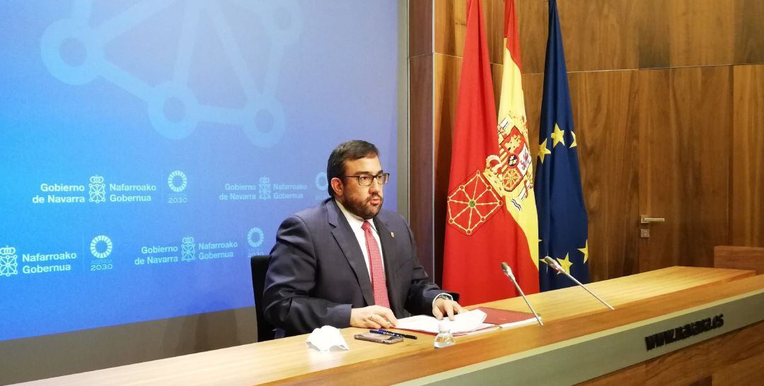 El portavoz del Gobierno de Navarra, Javier Remírez 