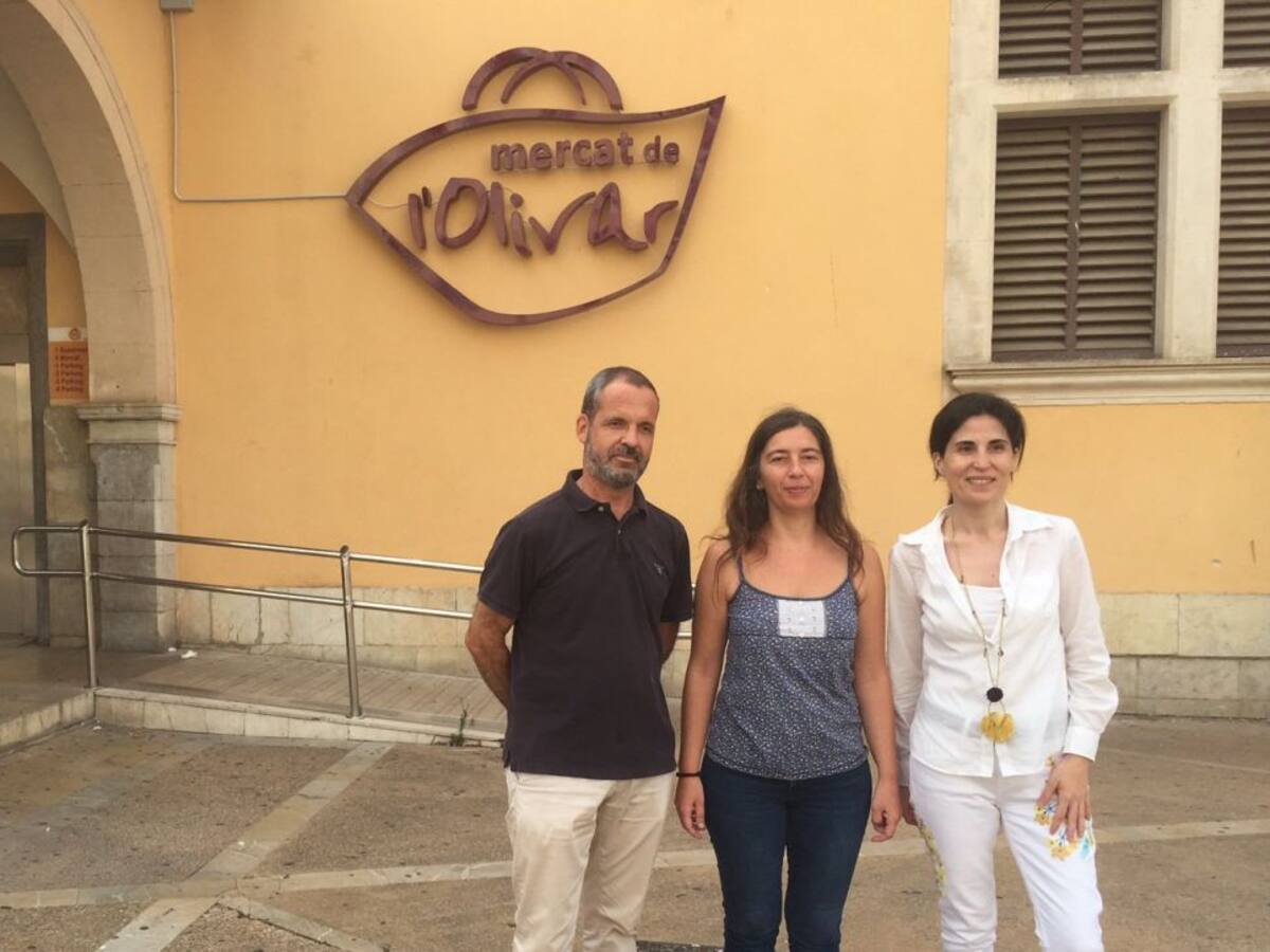 El Mercat de l'Olivar recicla 1.000 kilos de basura al día gracias a la recogida selectiva