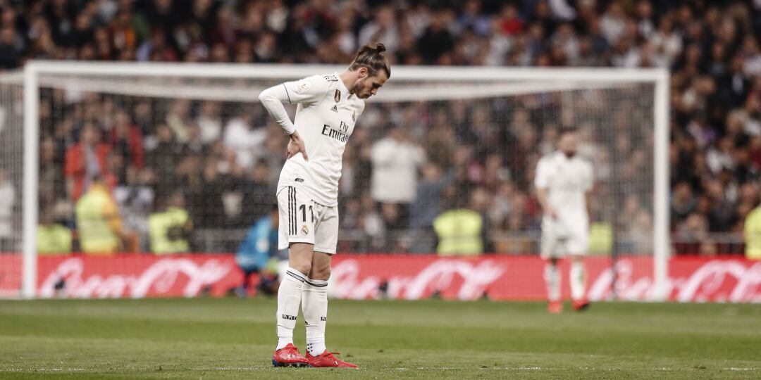 Gareth Bale, durante uno de los Clásicos en el Santiago Bernabéu