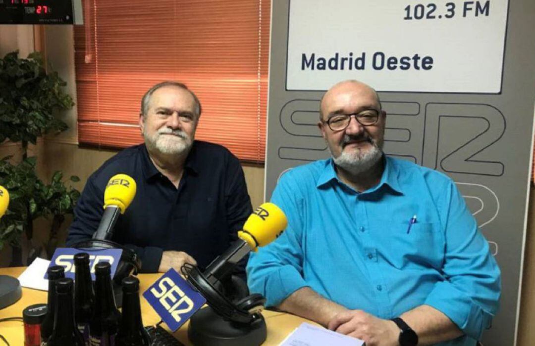 Los escritores José Luis Labad y Gonzalo Arjona