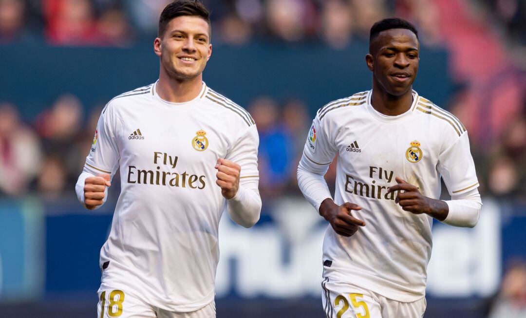 Jovic y Vinicius, en un partido del Real Madrid.