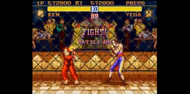 Ken luchando en el tablao flamenco enjaulado del español Vega