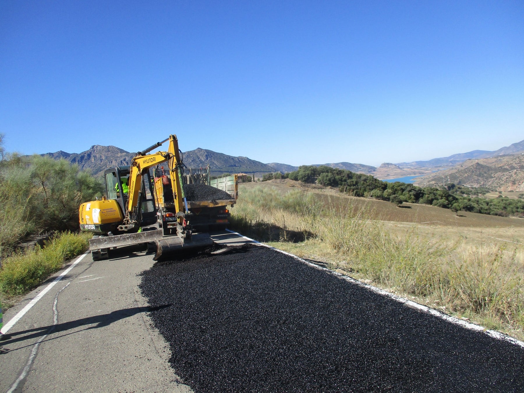 Obras en carreteras de Málaga