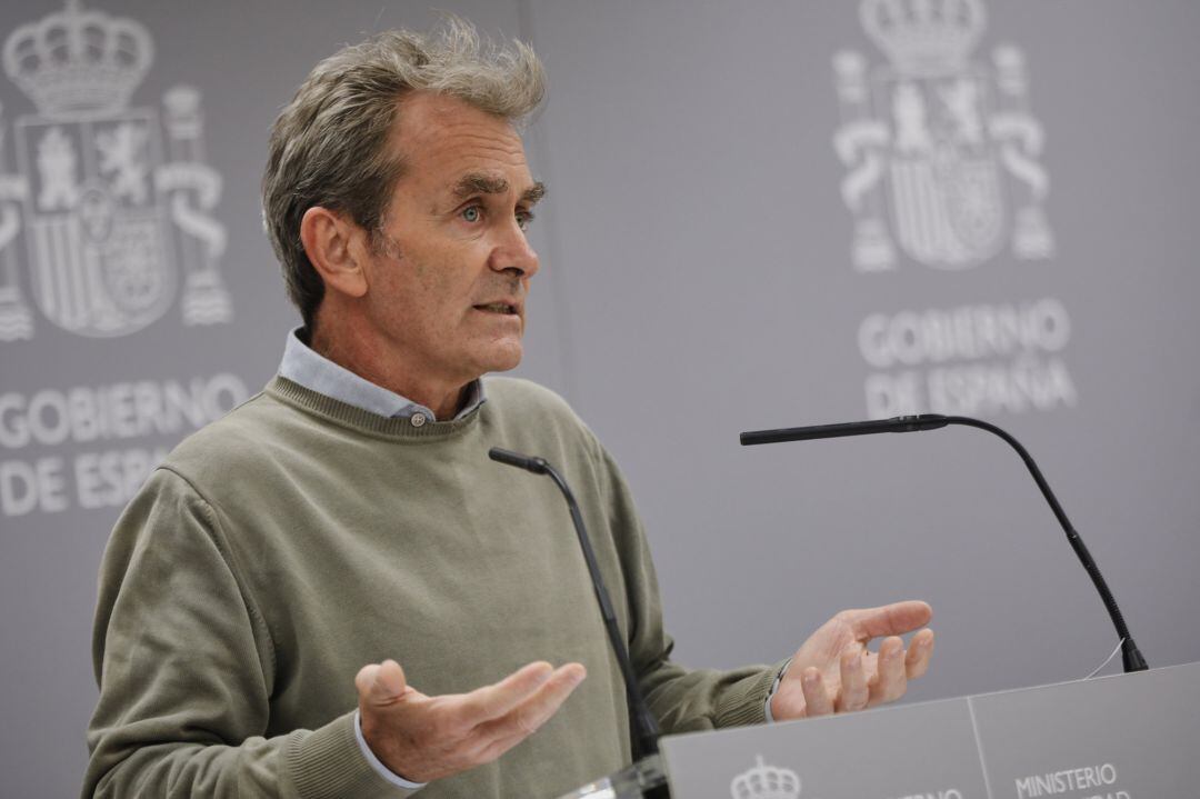 El director del Centro de Coordinación de Alertas y Emergencias Sanitarias (CCAES), Fernando Simón, en la rueda del pasado 1 de octubre.