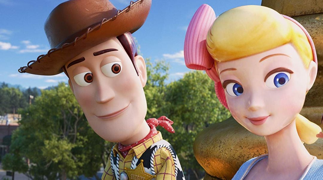 Woody y Bo Peep durante Toy Story 4.