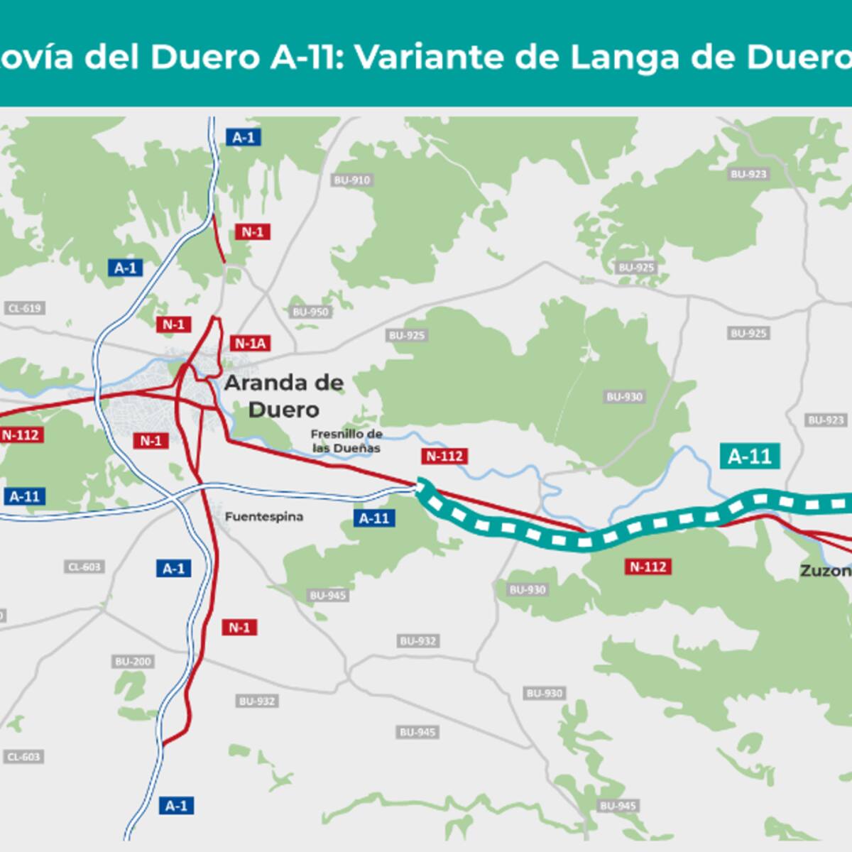 La Plataforma de Contratación del Sector Público publica la licitación de la vigilancia de la obra de la autovía del Duero entre Langa y Aranda