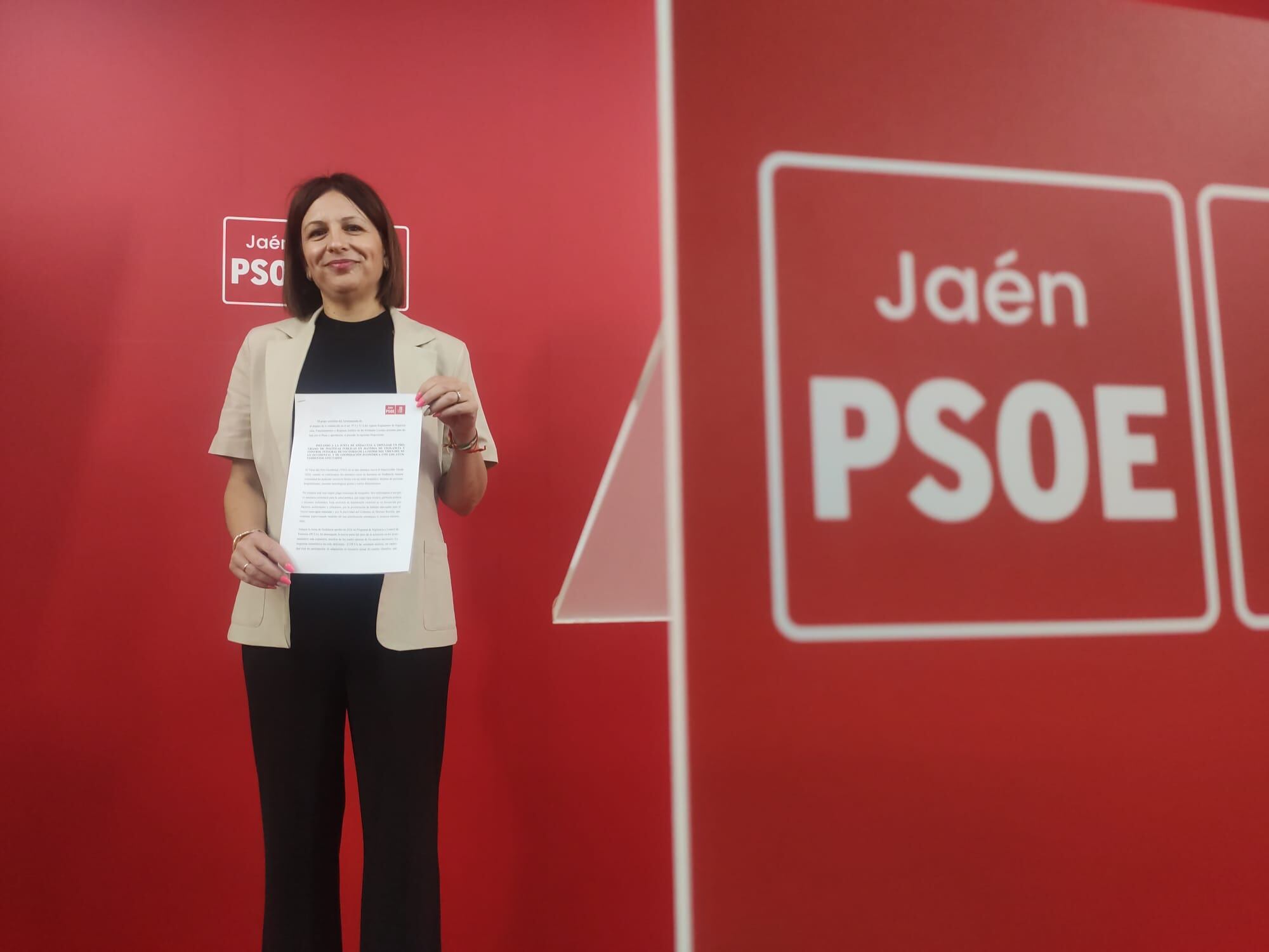 La secretaria del PSOE de Jaén de Política Municipal, Isabel Uceda.