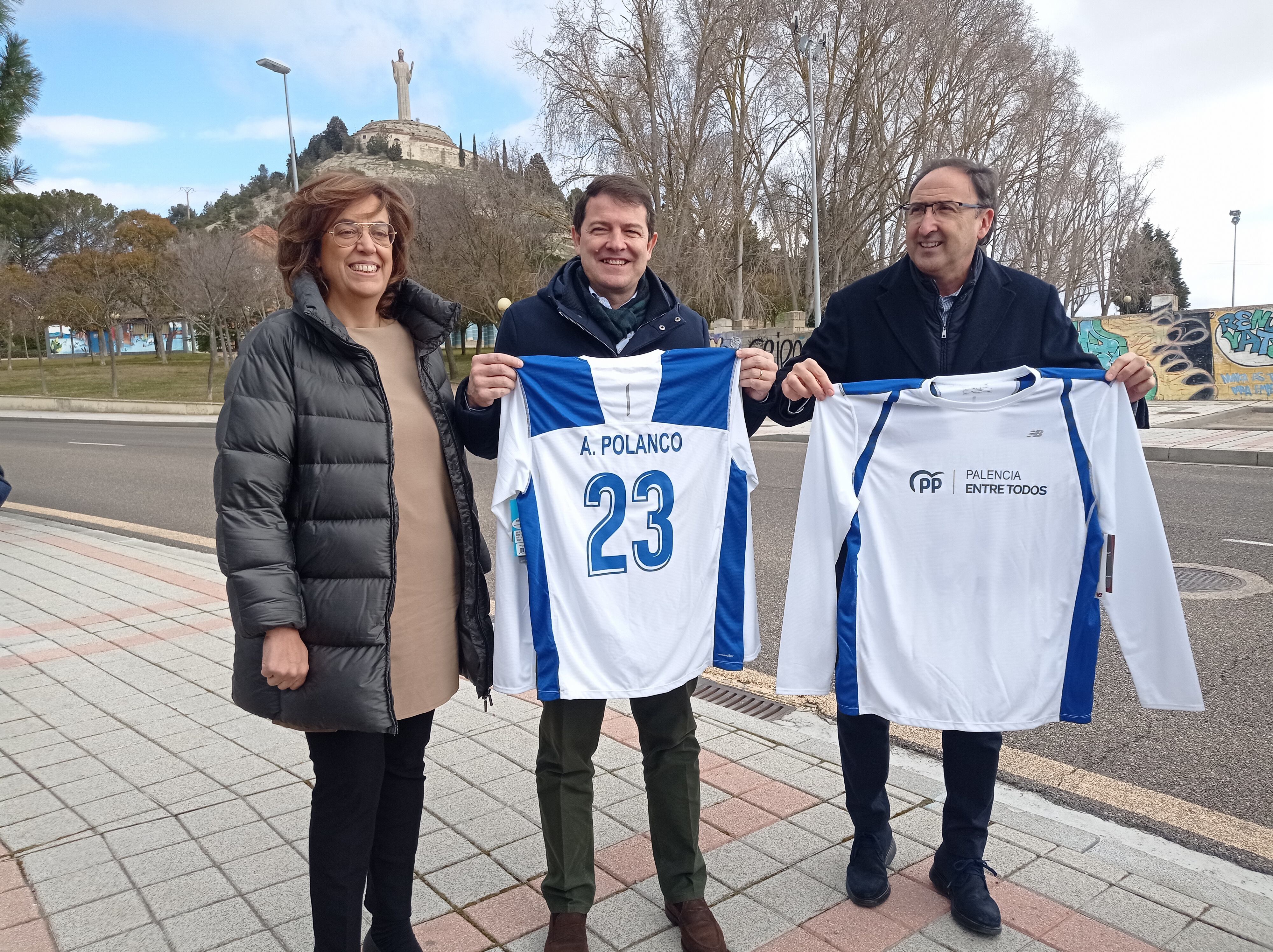 Ángeles Armisén, Alfonso Fernández Mañueco y Alfonso Polanco