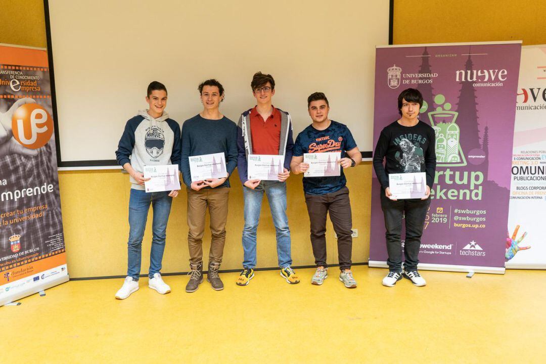 Equipo ganador del Startup Weekend Burgos 2019