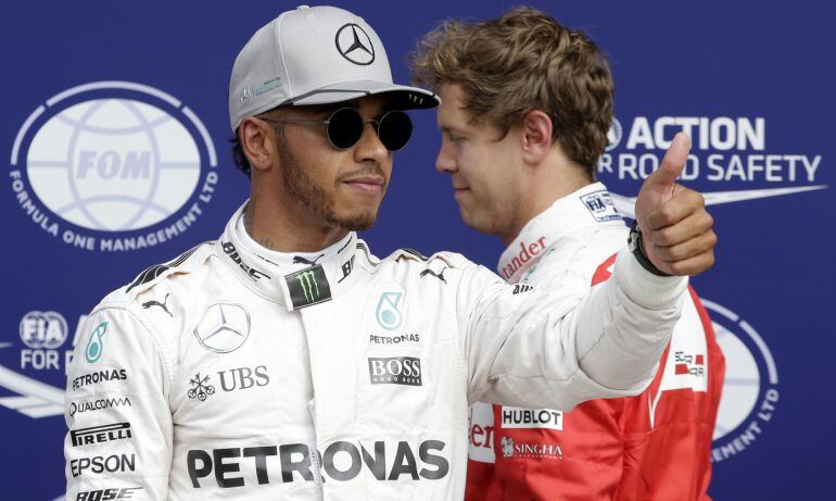 Lewis Hamilton celebra so &#039;pole&#039; en Monza