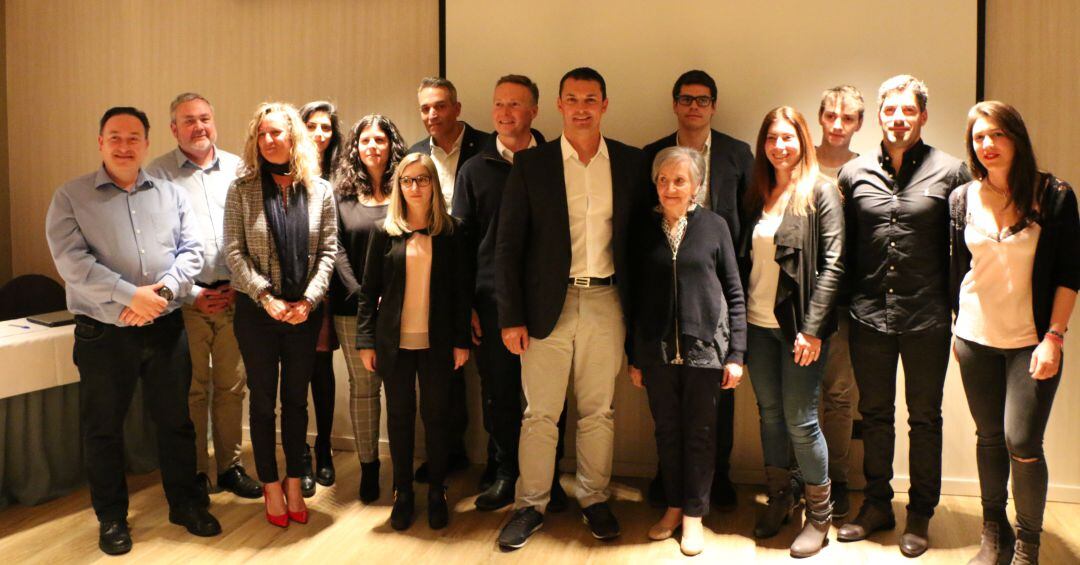 Els integrants de la candidatura Liberal ahir després del congrés del partit