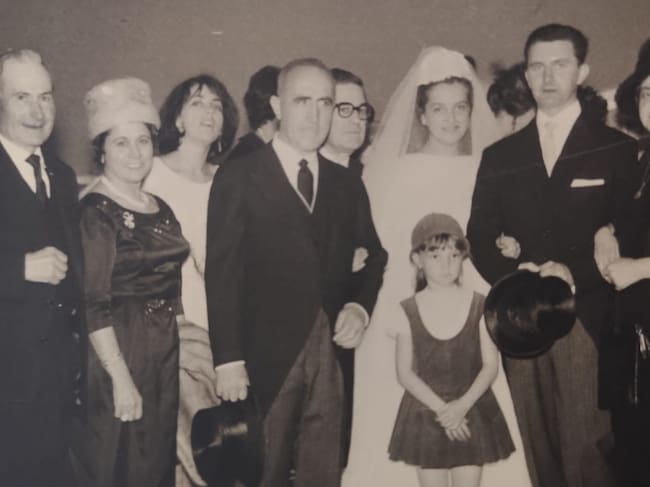 Alfonso Marín Pérez de Tudela junto a su familia