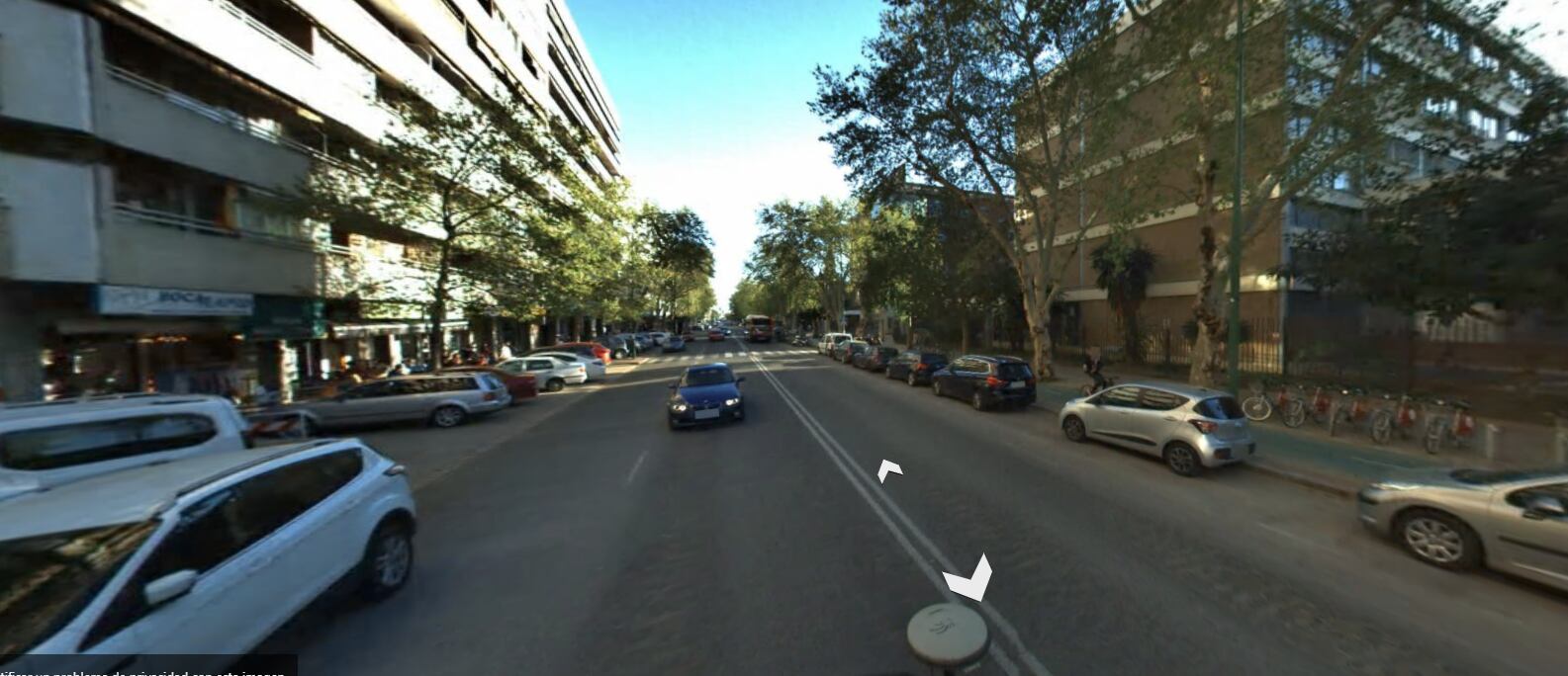 Avenida de Reina Mercedes en Sevilla/Google Map