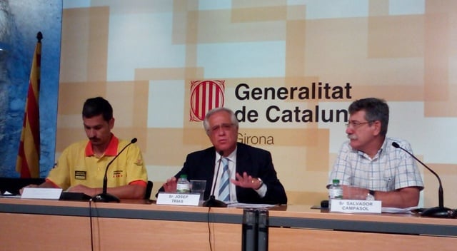 Josep Trias, al mig. Foto: R.M.