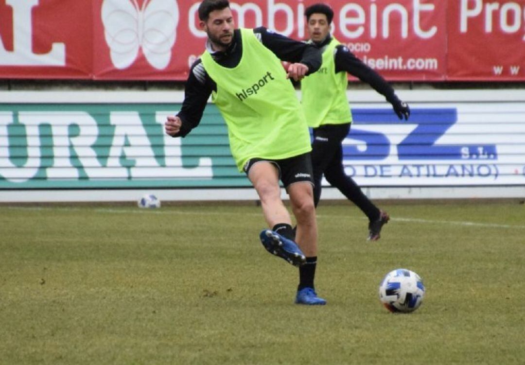 Asiel, en un entrenamiento en el Ruta