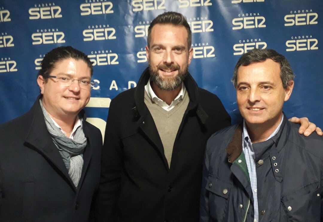 Alex Hernández, Diego Benjumea y José Luis Fernández. 