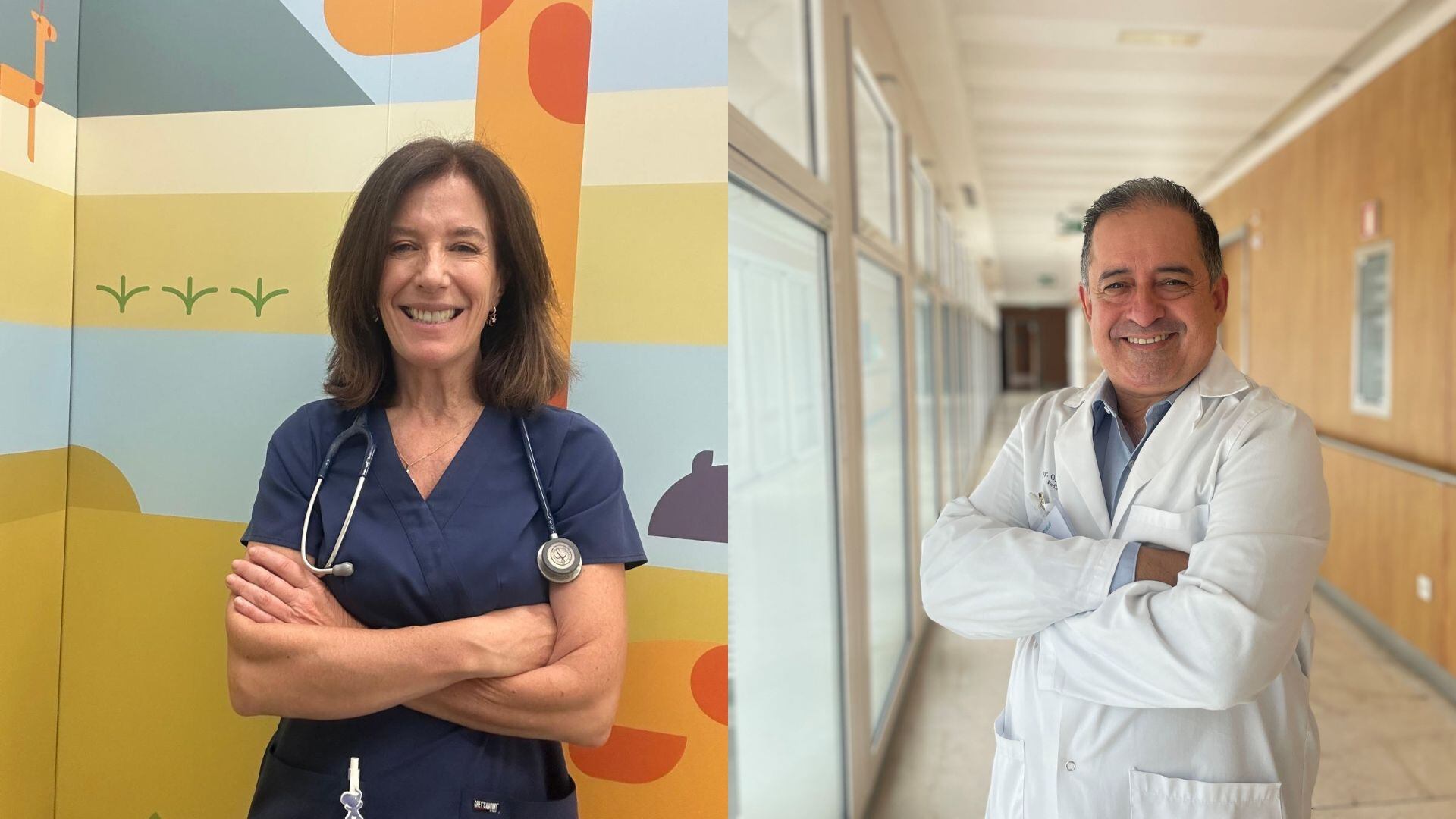 María José Lirola, pediatra del Hospital Materno-Infantil Quirónsalud Sevilla y Andrés Osuna ,pediatra del Hospital Quirónsalud Infanta Luisa.