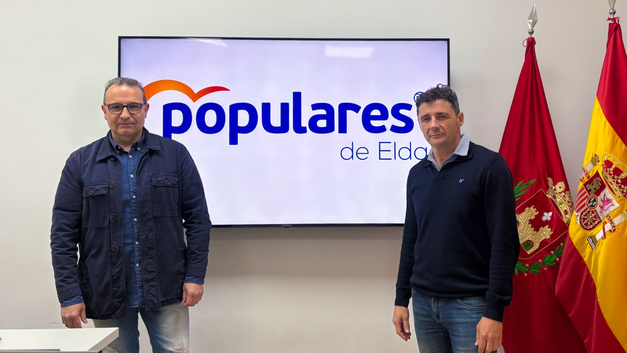 Francisco Vidal y Alberto García, portavoces adjuntos del PP de Elda