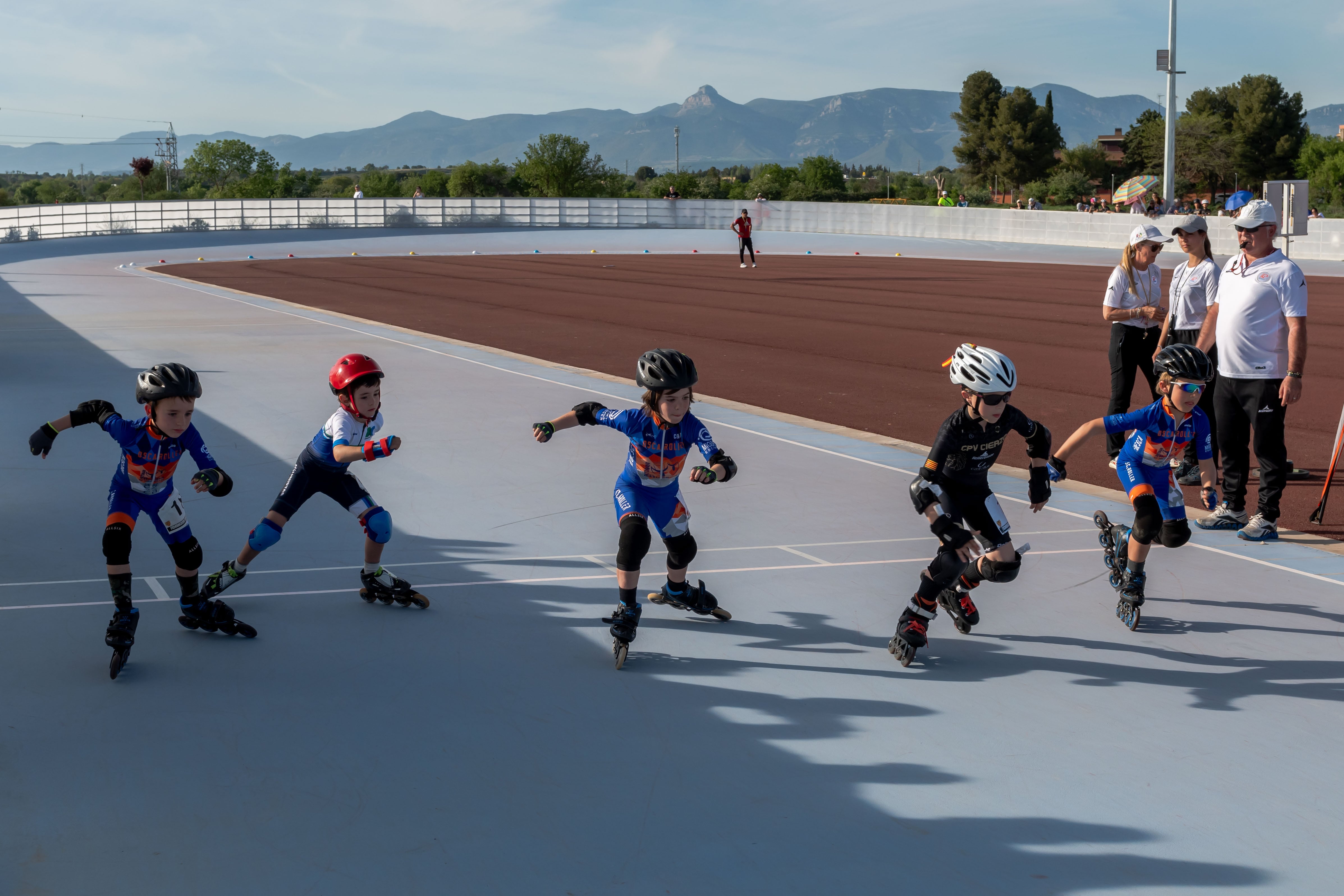 El Campeonato dee Aragón de patinaje de velocidad se celebró por primera vez en Huesca