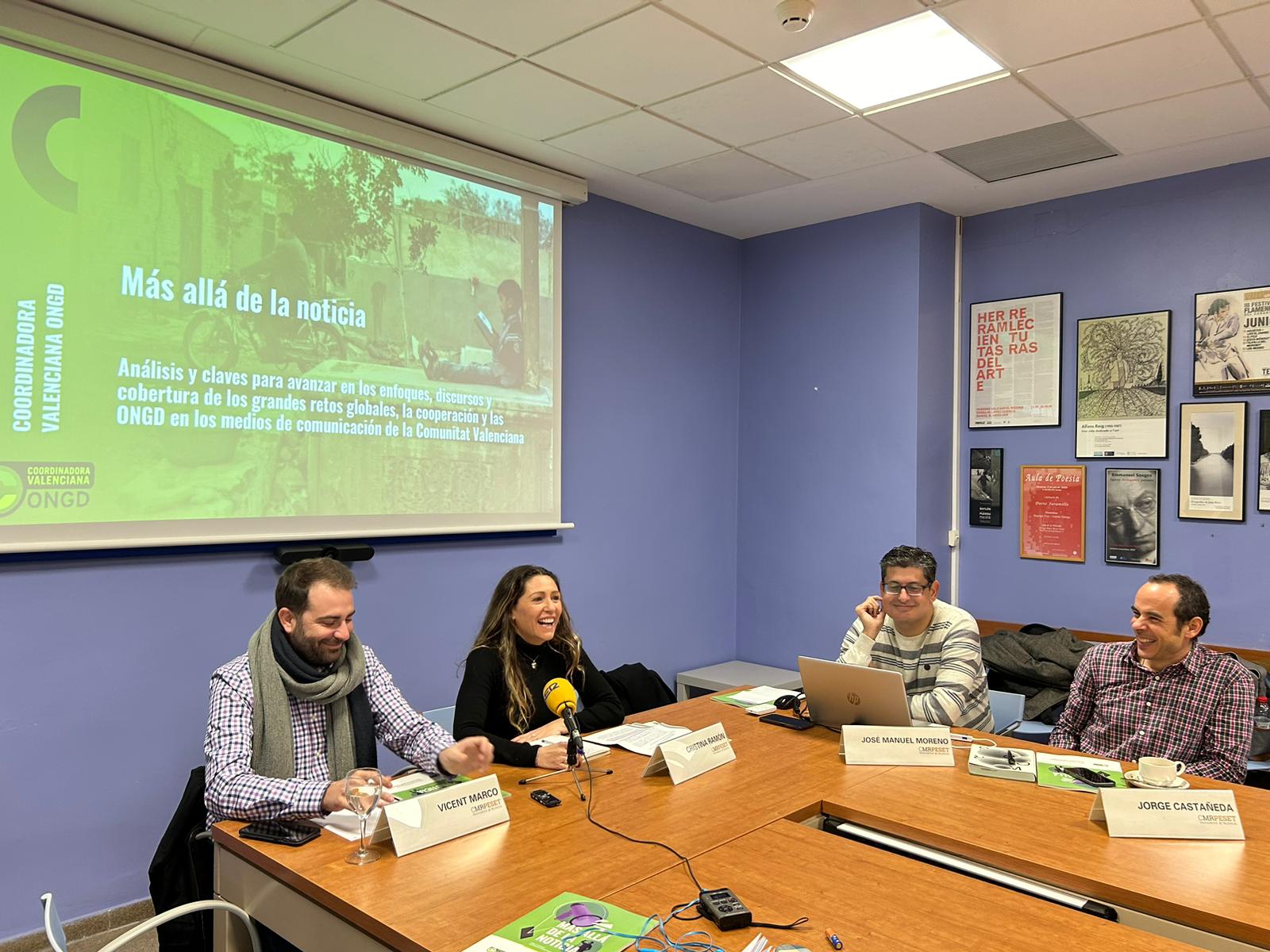 Presentación del informe &#039;Más allá de la noticia&#039; de la Coordinadora Valenciana de ONGDs