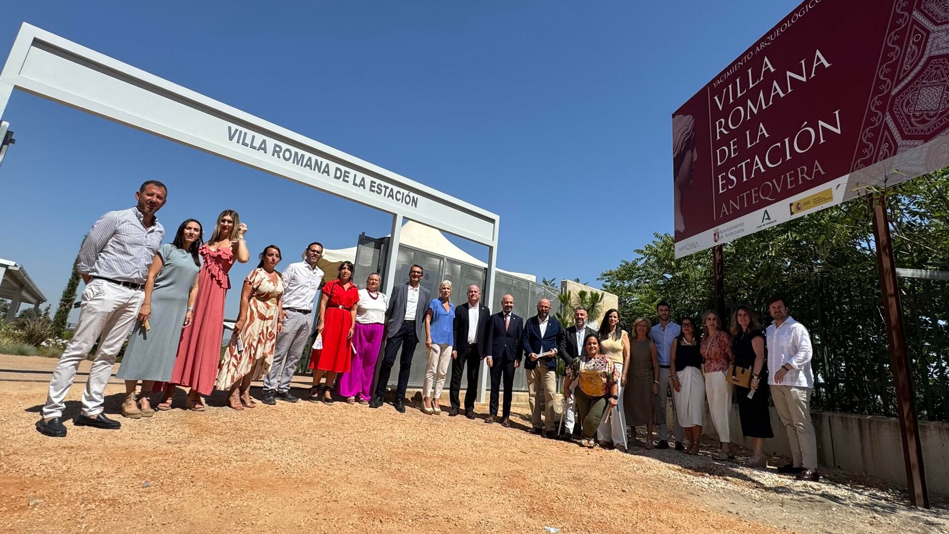 Inauguaración de la Villa Romana de la Estación de Antequera