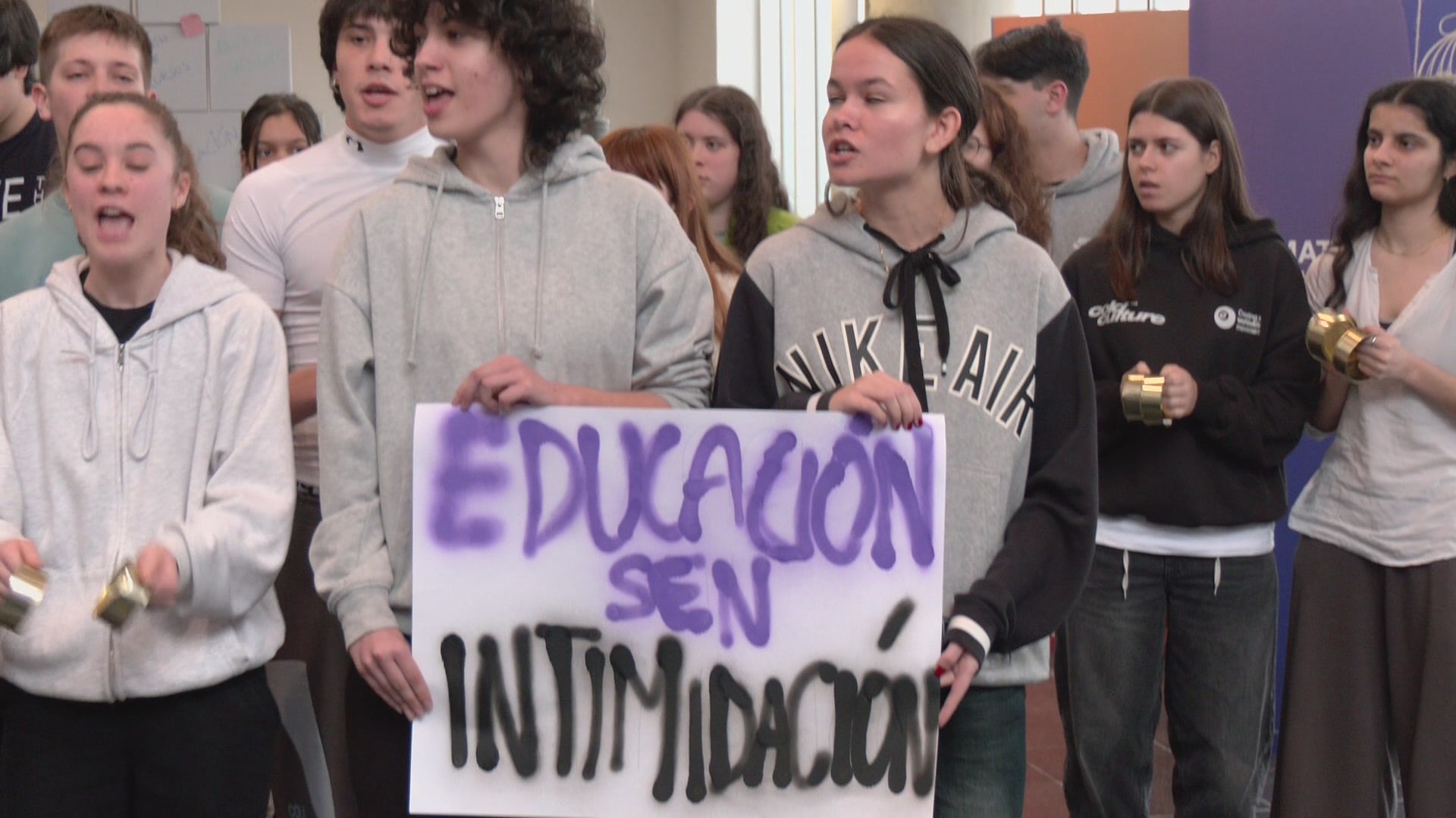 Protesta del pasado viernes en la ESAD