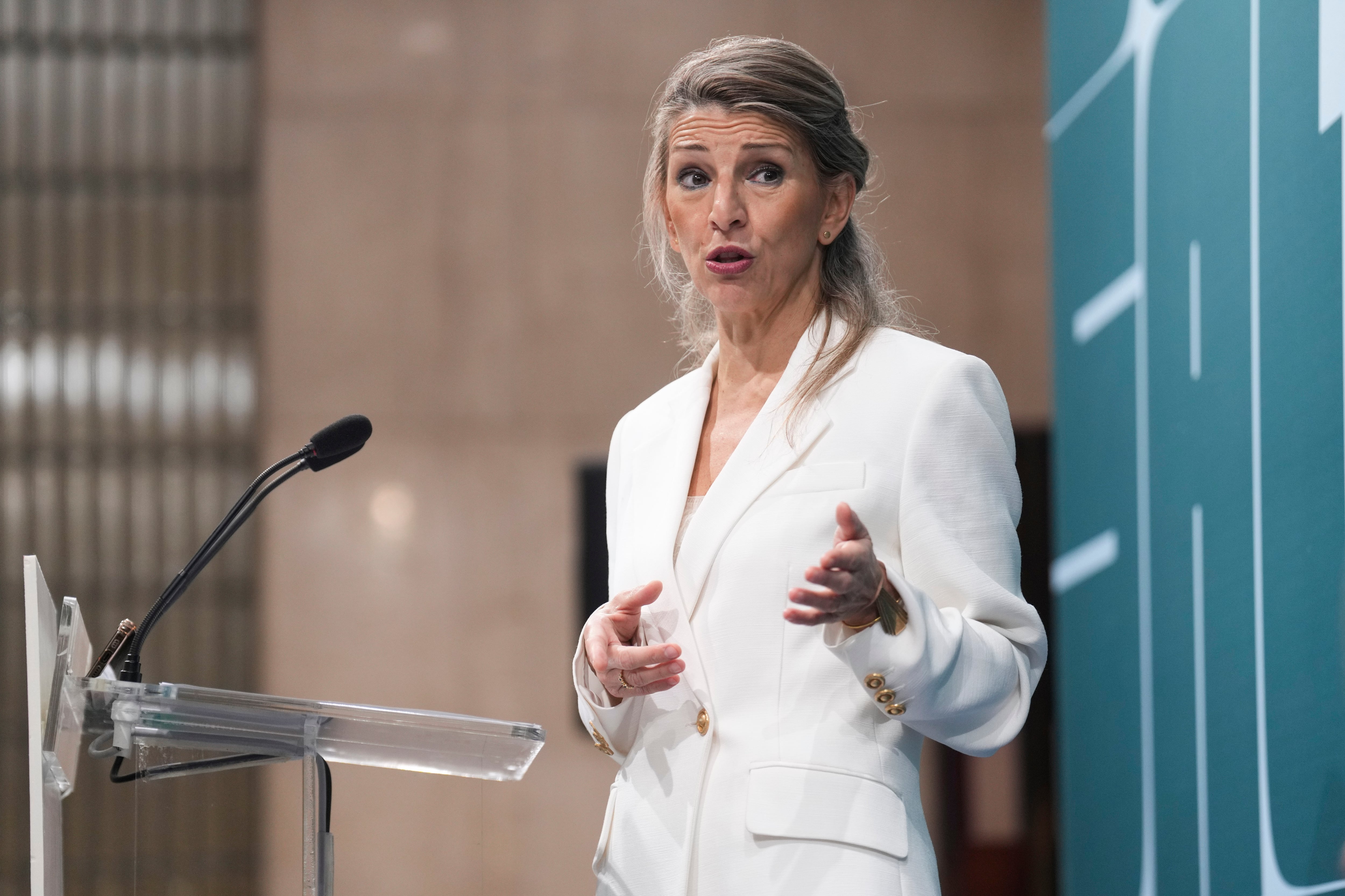 La vicepresidenta segunda del Gobierno y ministra de Trabajo y Economía Social, Yolanda Díaz.