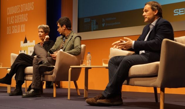 María Antonia Huertas, Jesús Manuel Pérez y Nicolás de Pedro