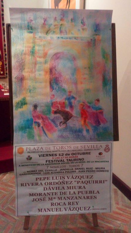 Cartel del festival taurino de la Hermandad de La Macarena