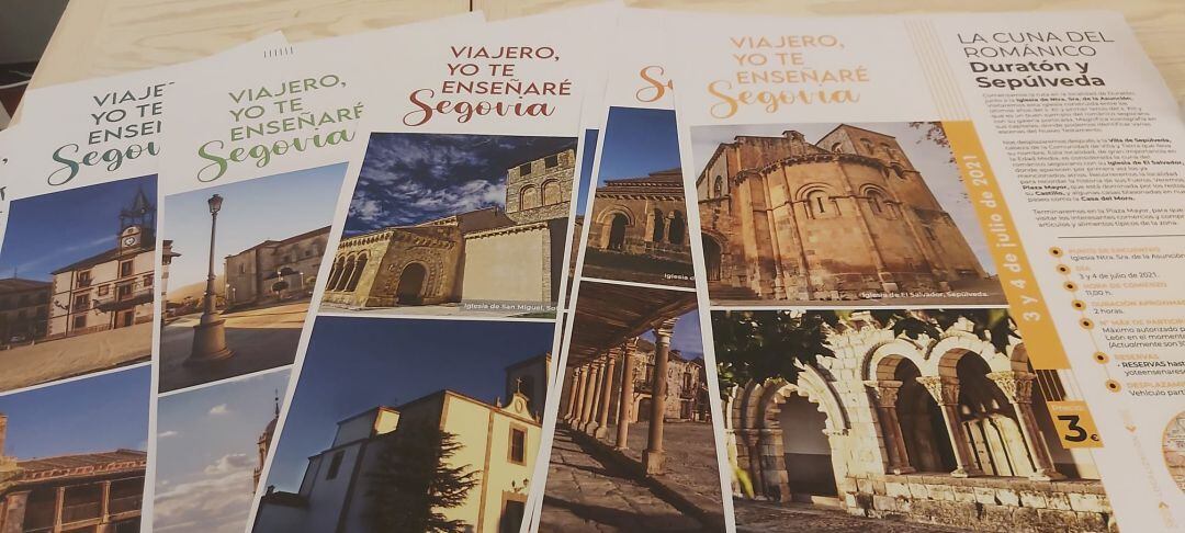 Carteles de las visitas guiadas por la provincia 