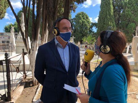 El concejal algecireño, Ángel Martínez, durante su intervención en el programa.