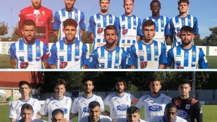 Los entrenadores de Arandina, Álex Izquierdo, y Almazán, Diego Rojas, comparten entrevista, en El Banquillo, en la previa del duelo entre ambas escuadras este 12 de octubre en El Montecillo.