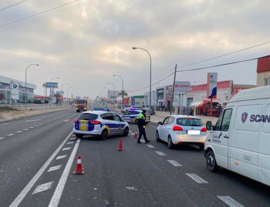 Control policial en Alicante
