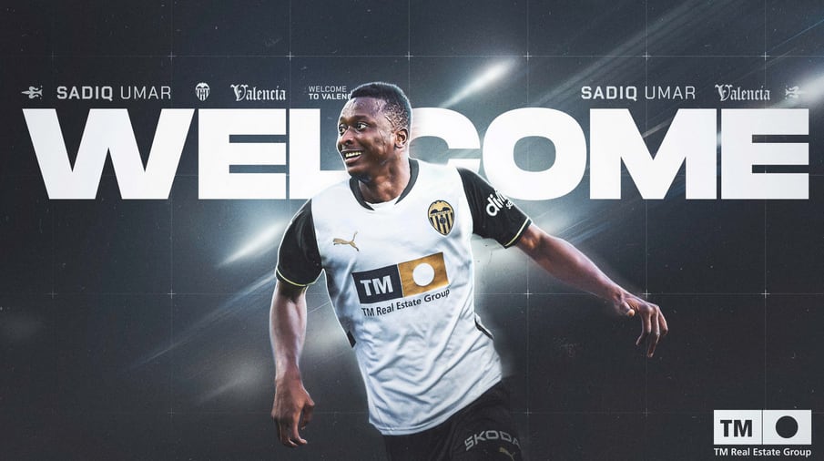 El Valencia hace oficial el fichaje de Sadiq